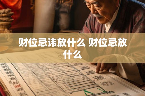 财位忌讳放什么 财位忌放什么