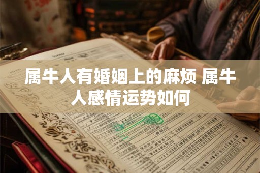 属牛人有婚姻上的麻烦 属牛人感情运势如何