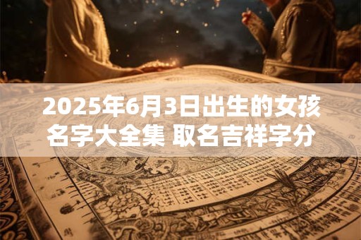 2025年6月3日出生的女孩名字大全集 取名吉祥字分享