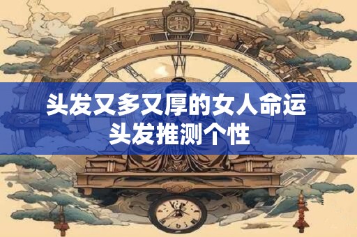 头发又多又厚的女人命运 头发推测个性