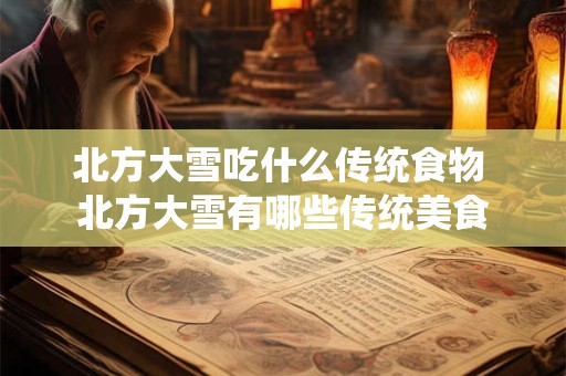 北方大雪吃什么传统食物 北方大雪有哪些传统美食