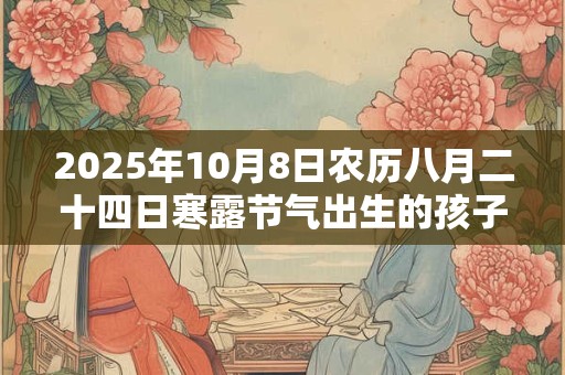 2025年10月8日农历八月二十四日寒露节气出生的孩子命运如何 2025年10月8日农历八月二十四日寒露节气出生的孩子命运如何