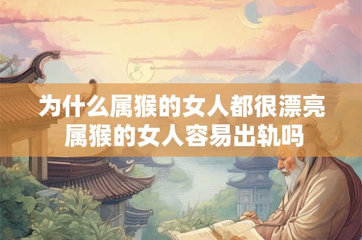 为什么属猴的女人都很漂亮 属猴的女人容易出轨吗