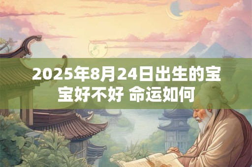 2026年8月24日出生的宝宝好不好 命运如何