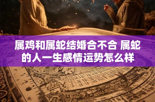 属鸡和属蛇结婚合不合 属蛇的人一生感情运势怎么样