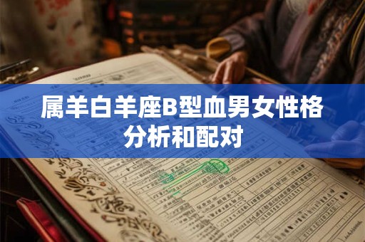 属羊白羊座B型血男女性格分析和配对