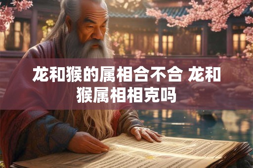 龙和猴的属相合不合 龙和猴属相相克吗