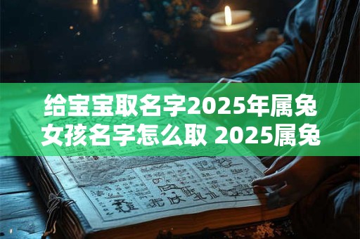 给宝宝取名字2026年属兔女孩名字怎么取 2026属兔女孩取名攻略