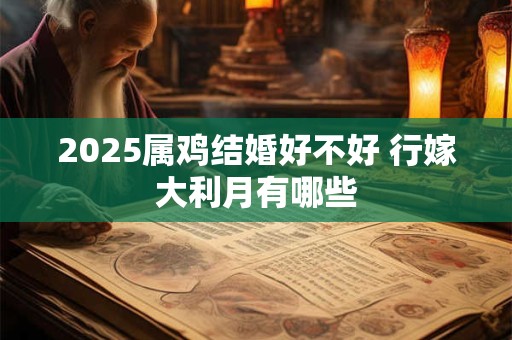 2025属鸡结婚好不好 行嫁大利月有哪些
