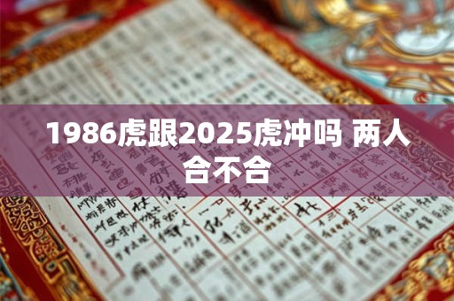 1986虎跟2025虎冲吗 两人合不合
