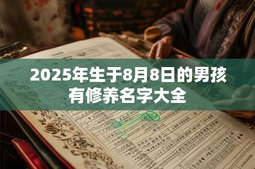 2025年生于8月8日的男孩有修养名字大全