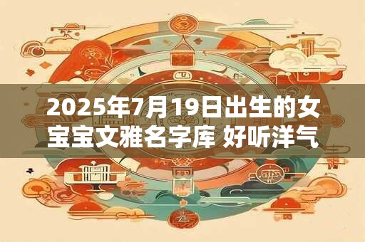 2025年7月19日出生的女宝宝文雅名字库 好听洋气