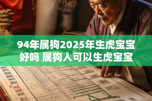 94年属狗2025年生虎宝宝好吗 属狗人可以生虎宝宝吗