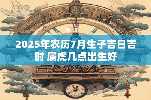 2025年农历7月生子吉日吉时 属虎几点出生好