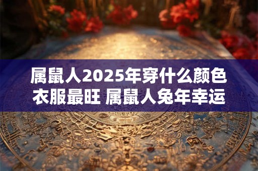 属鼠人2025年穿什么颜色衣服最旺 属鼠人兔年幸运色是什么 属鼠人2025年穿什么颜色衣服最旺 属鼠人兔年幸运色是什么