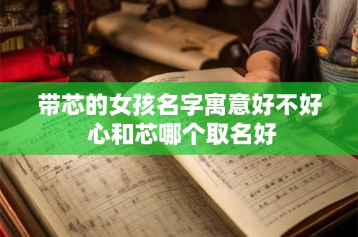 带芯的女孩名字寓意好不好 心和芯哪个取名好