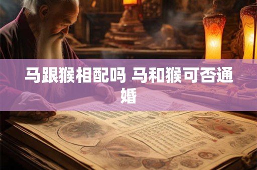 马跟猴相配吗 马和猴可否通婚