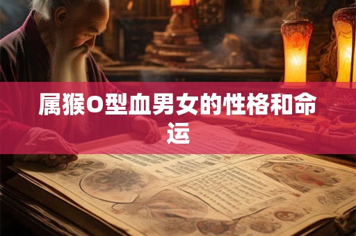 属猴O型血男女的性格和命运