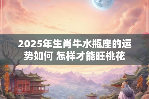 2025年生肖牛水瓶座的运势如何 怎样才能旺桃花
