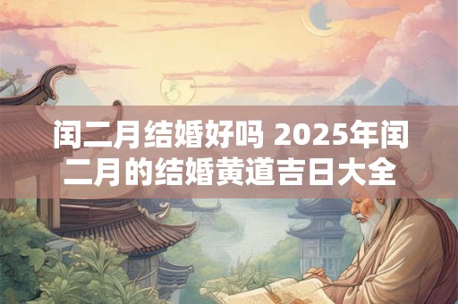 闰二月结婚好吗 2025年闰二月的结婚黄道吉日大全