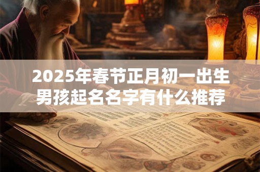 2025年春节正月初一出生男孩起名名字有什么推荐