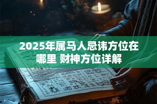 2025年属马人忌讳方位在哪里 财神方位详解