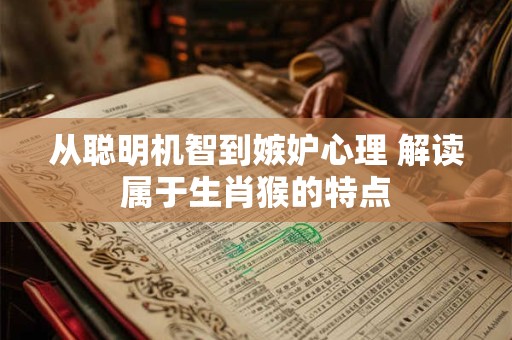 从聪明机智到嫉妒心理 解读属于生肖猴的特点