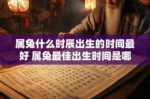属兔什么时辰出生的时间最好 属兔最佳出生时间是哪个时辰