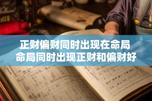 正财偏财同时出现在命局 命局同时出现正财和偏财好还是不好