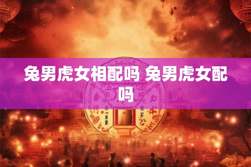兔男虎女相配吗 兔男虎女配吗