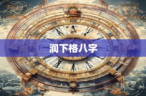 润下格八字