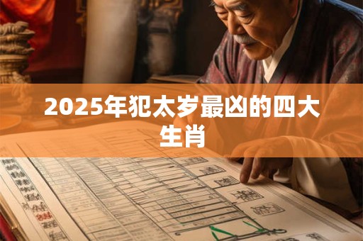 2025年犯太岁最凶的四大生肖