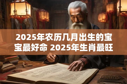 2025年农历几月出生的宝宝最好命 2025年生肖最旺的月份是哪个