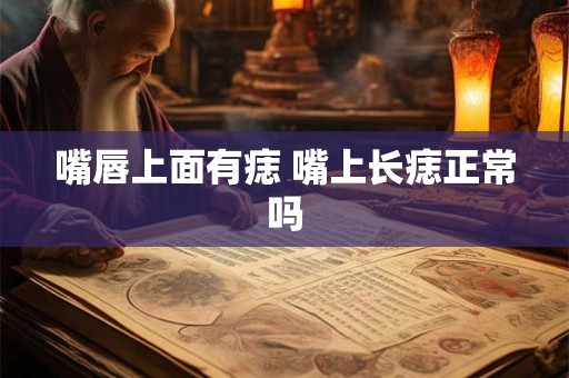 嘴唇上面有痣 嘴上长痣正常吗