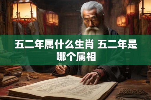详细阅读:五二年属什么生肖 五二年是哪个属相 五二年属什么生肖 五二年是哪个属相