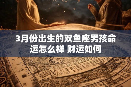 3月份出生的双鱼座男孩命运怎么样 财运如何
