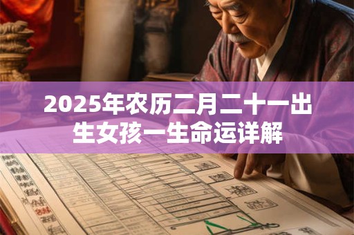 2025年农历二月二十一出生女孩一生命运详解