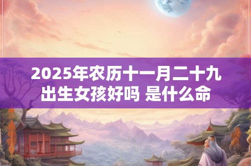 2025年农历十一月二十九出生女孩好吗 是什么命 2025年农历十一月二十九出生女孩好吗 是什么命