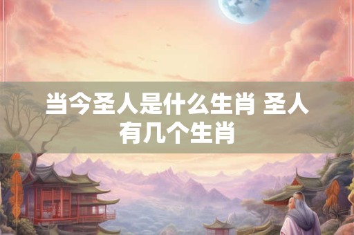 当今圣人是什么生肖 圣人有几个生肖