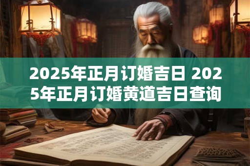 2025年正月订婚吉日 2025年正月订婚黄道吉日查询