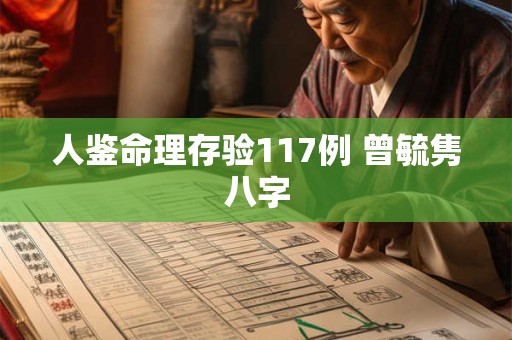 人鉴命理存验117例 曾毓隽八字 人鉴命理存验117例 曾毓隽八字