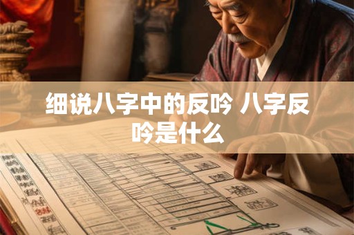 细说八字中的反吟 八字反吟是什么