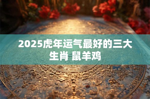 2025虎年运气最好的三大生肖 鼠羊鸡