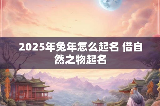 2025年兔年怎么起名 借自然之物起名