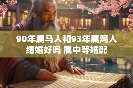 90年属马人和93年属鸡人结婚好吗 属中等婚配