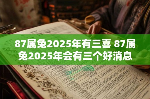 87属兔2025年有三喜 87属兔2025年会有三个好消息吗