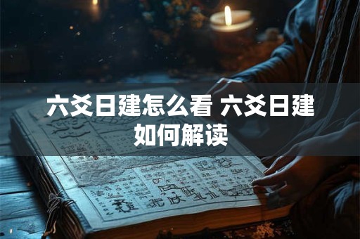 六爻日建怎么看 六爻日建如何解读