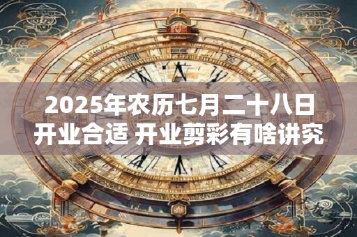 2025年农历七月二十八日开业合适 开业剪彩有啥讲究 2025年农历七月二十八日开业合适 开业剪彩有啥讲究