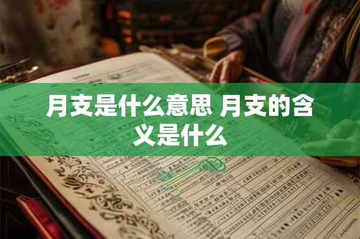 月支是什么意思 月支的含义是什么