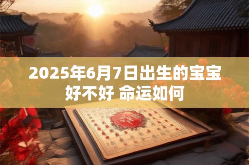2025年6月7日出生的宝宝好不好 命运如何